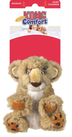 Hot Comfort Kiddos Lion Large 23 cm - løve bamse til hunde Hundelegetøj Til Alle Hunde Leg Og Aktivering Året Rundt|Legetøj Til Hvalpe - Sjov Leg, Aktivering Og Tryghed Fra Første Dag