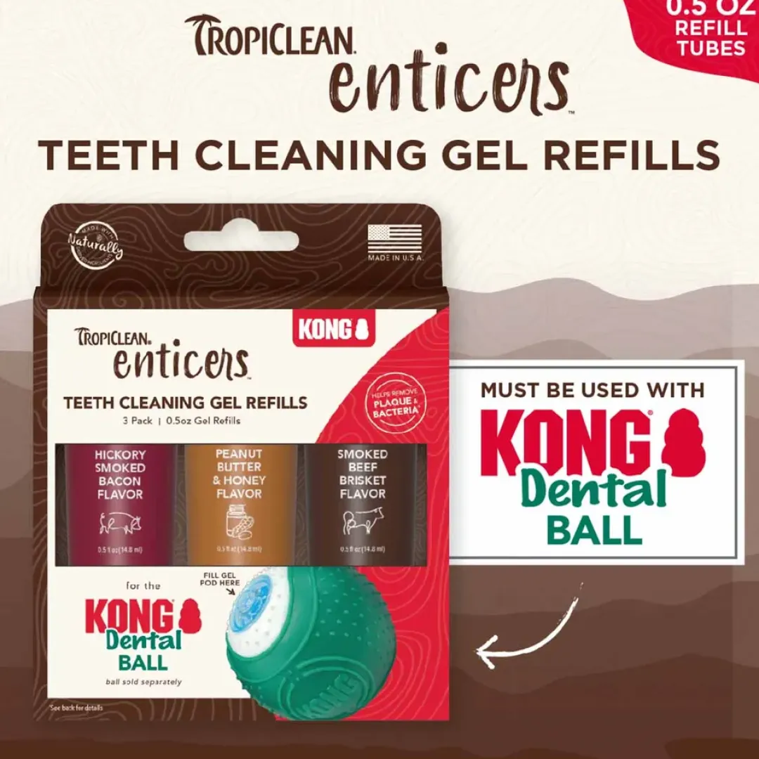 Clearance Dental Ball gel refill 3 pack Plejemidler Til Hund Med Fokus På Sundhed Og Velvære