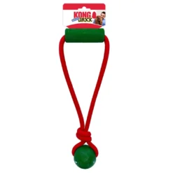 Best Holiday Jaxx Brights Tug Ball Mix M - hundelegetøj 30,5 x 13 x 6,5 cm Julelegetøj Til Dyr