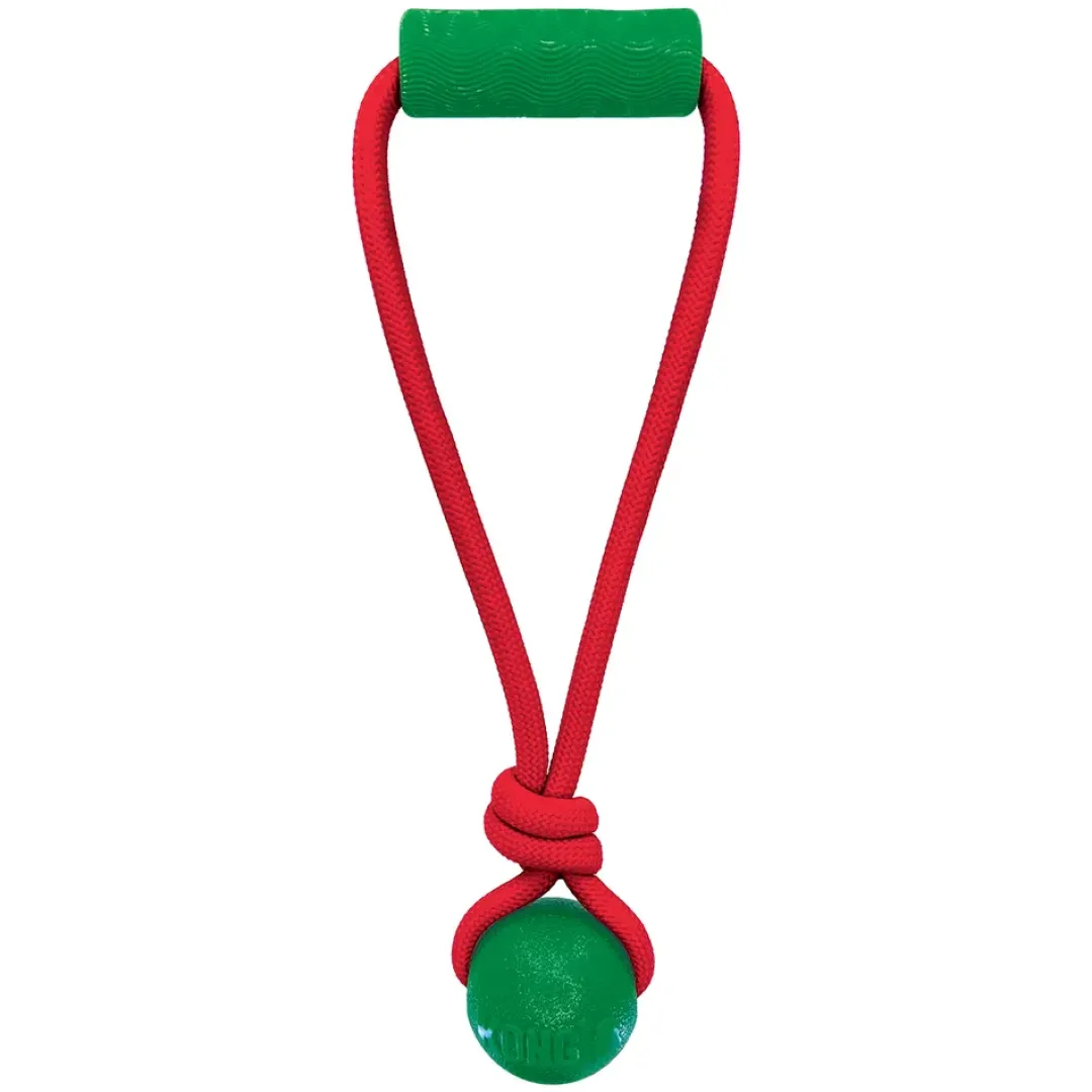 Best Holiday Jaxx Brights Tug Ball Mix M - hundelegetøj 30,5 x 13 x 6,5 cm Julelegetøj Til Dyr