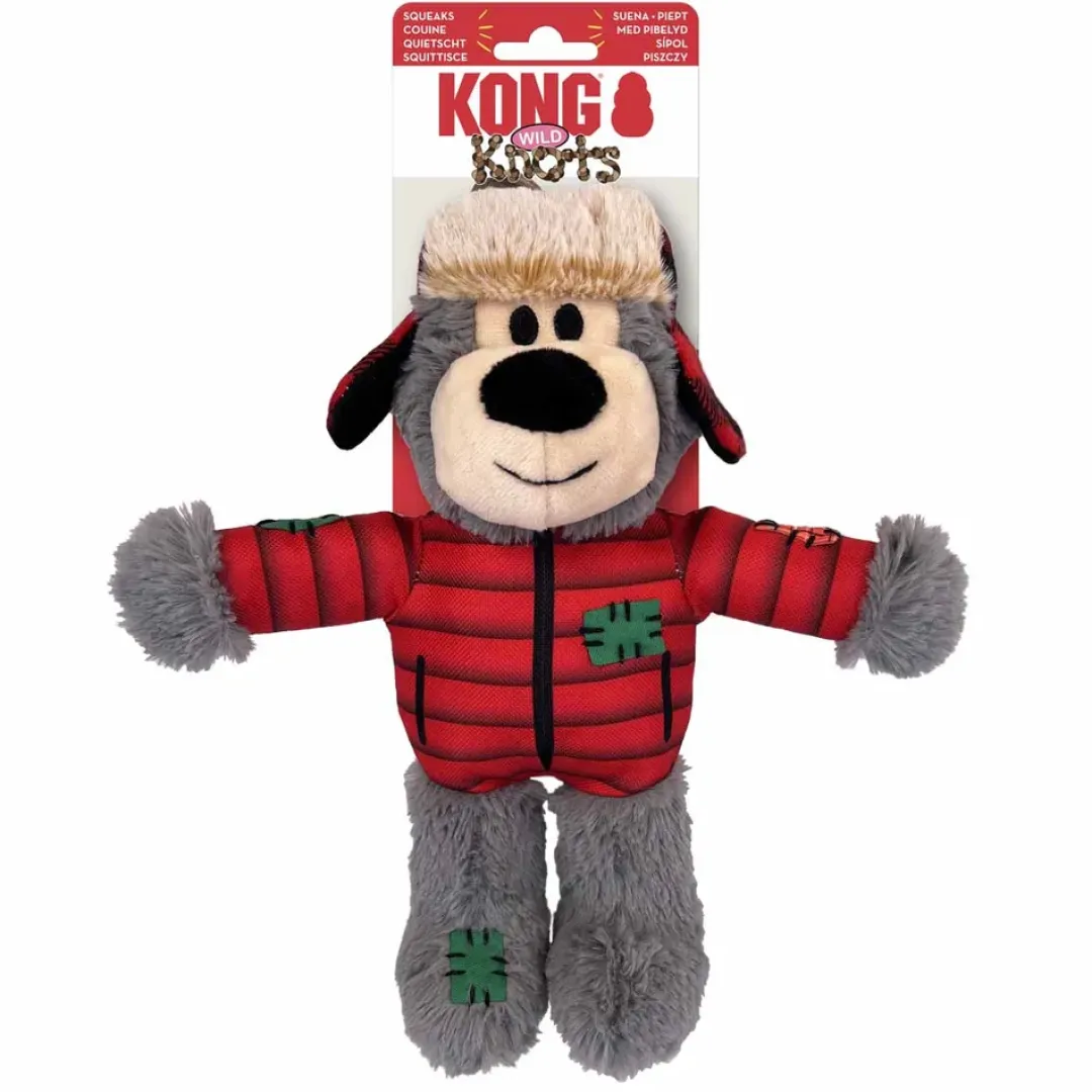 Holiday Wild Knots Bear Mix M/L - juleinspireret robust bjørne-legetøj Julelegetøj Til Dyr