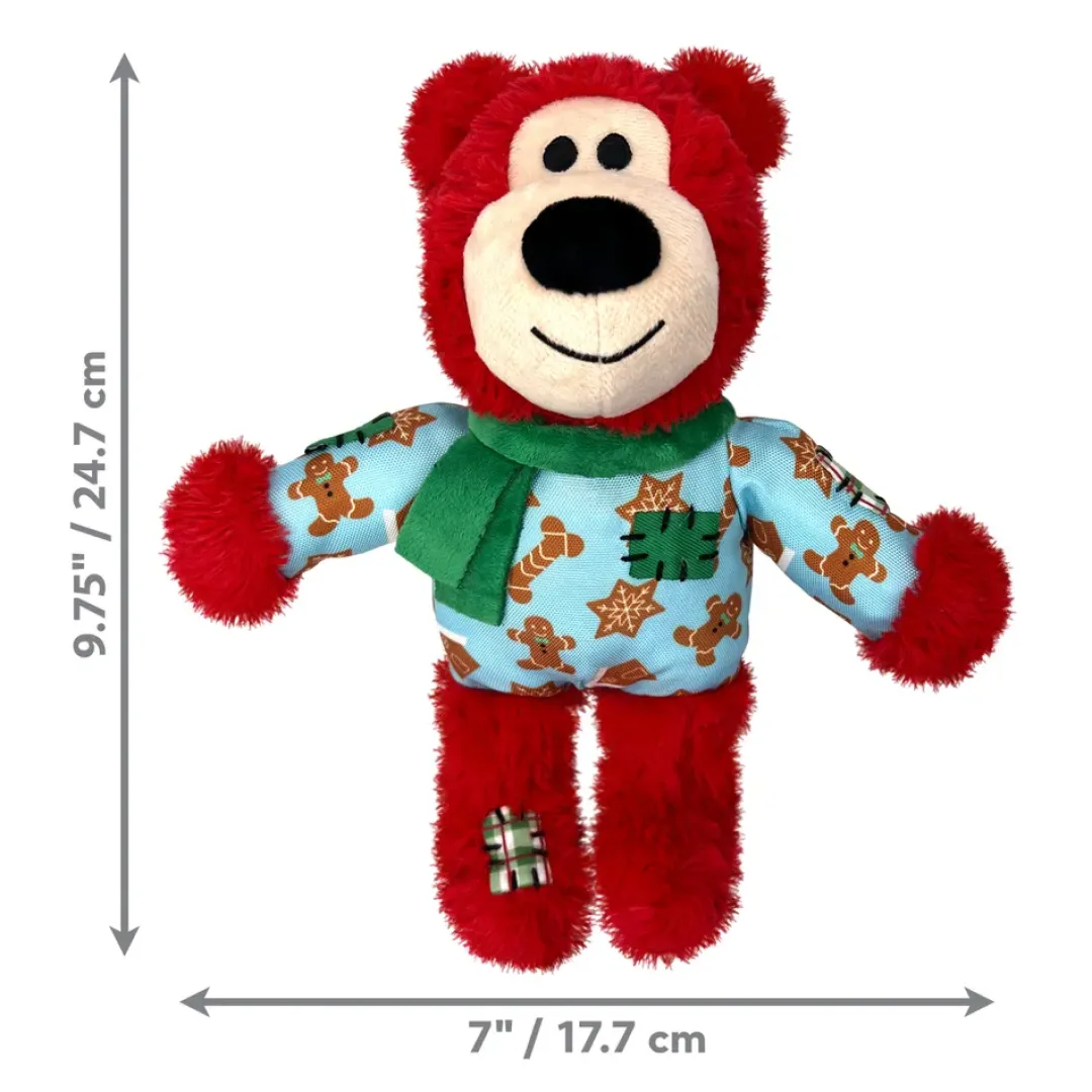 Holiday Wild Knots Bear Mix M/L - jule hundelegetøj Julelegetøj Til Dyr