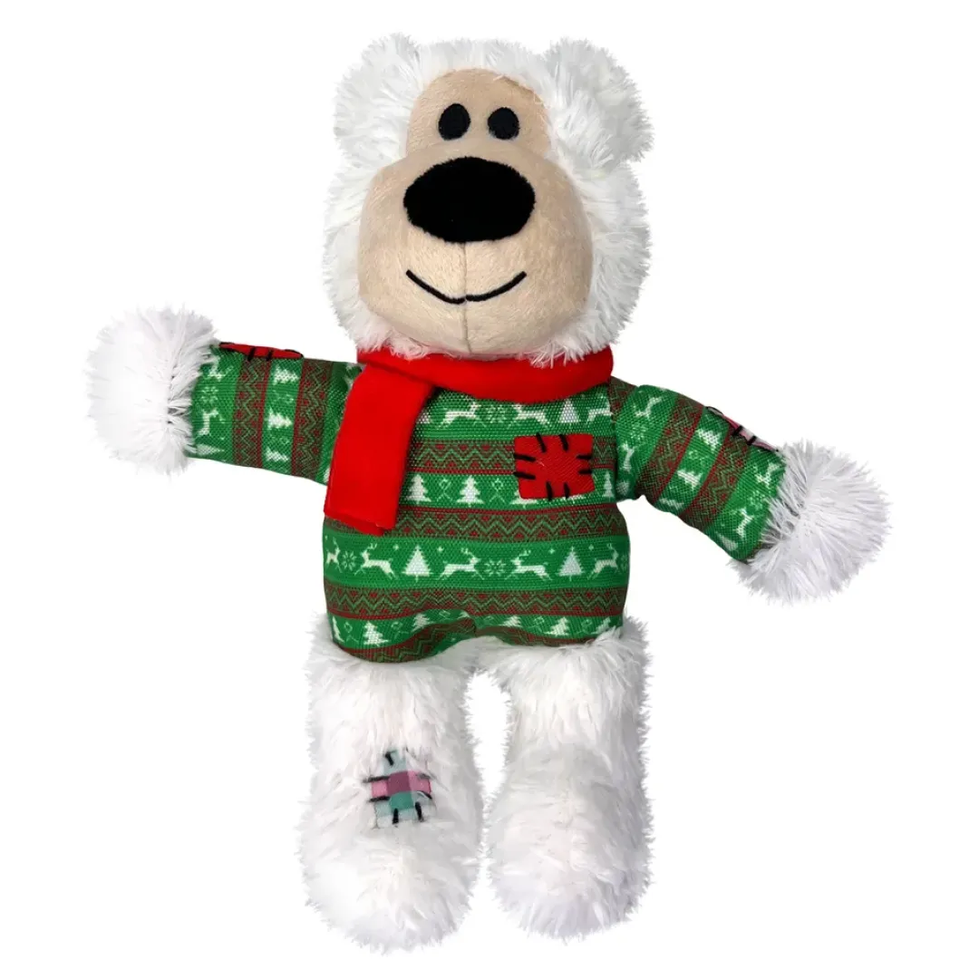 Holiday Wild Knots Bear Mix M/L - jule hundelegetøj Julelegetøj Til Dyr