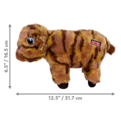 New Low Stuff Stripes Cow 16,5x32x7,5 cm - ko bamse til hunde Hundelegetøj Til Alle Hunde Leg Og Aktivering Året Rundt|Legetøj Til Hvalpe - Sjov Leg, Aktivering Og Tryghed Fra Første Dag