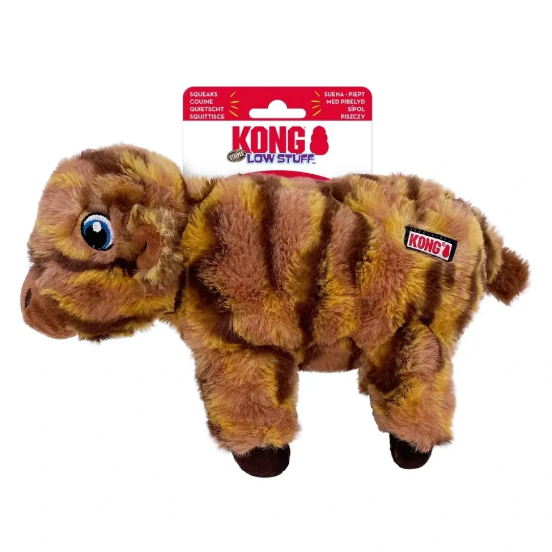 New Low Stuff Stripes Cow 16,5x32x7,5 cm - ko bamse til hunde Hundelegetøj Til Alle Hunde Leg Og Aktivering Året Rundt|Legetøj Til Hvalpe - Sjov Leg, Aktivering Og Tryghed Fra Første Dag