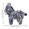 Clearance Low Stuff Stripes Donkey 25x27x8,5 cm - æsel bamse til hunde Hundelegetøj Til Alle Hunde Leg Og Aktivering Året Rundt|Legetøj Til Hvalpe - Sjov Leg, Aktivering Og Tryghed Fra Første Dag