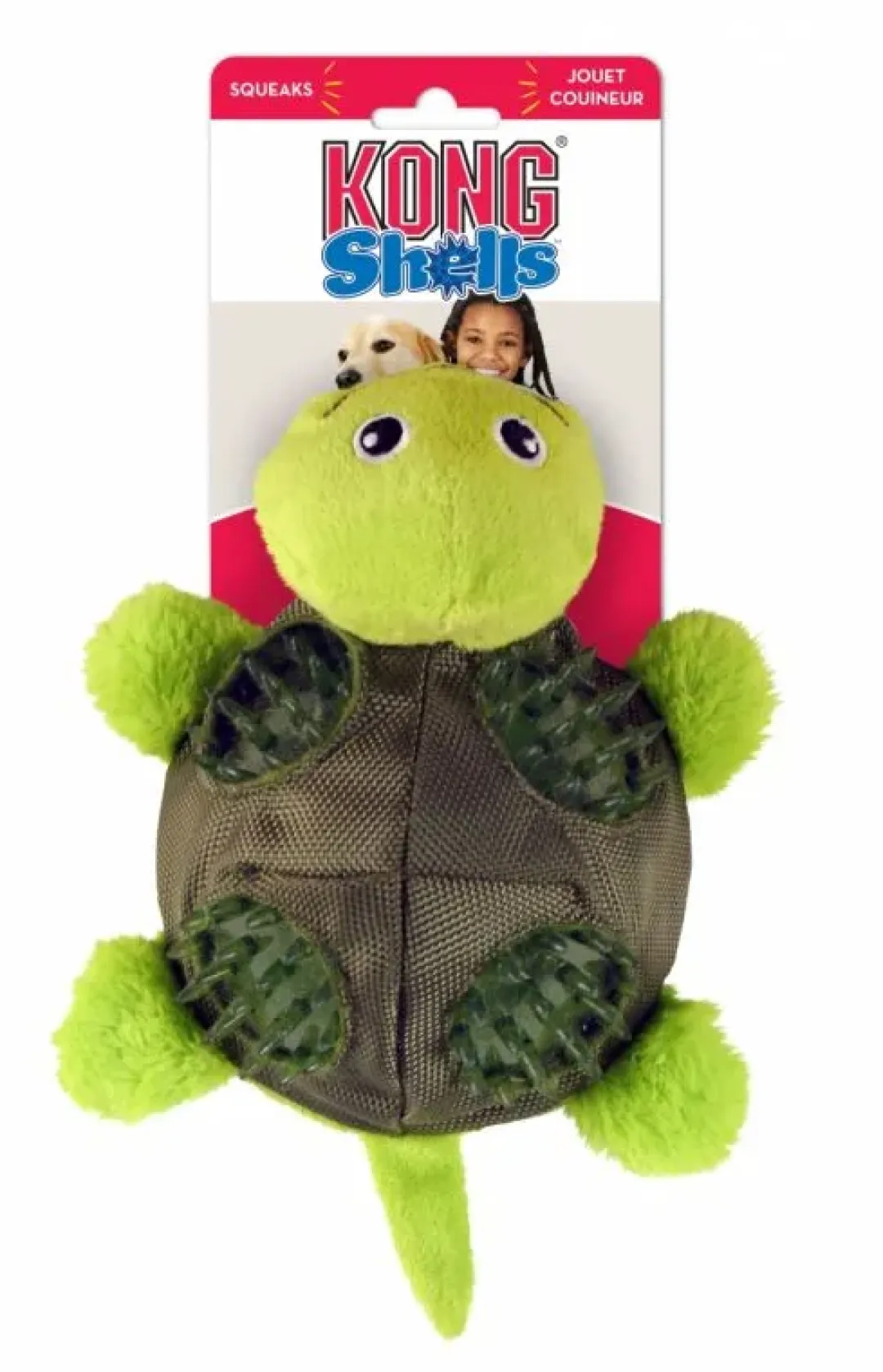 Shells Turtle Large - bamse til hunde Hundelegetøj Til Alle Hunde Leg Og Aktivering Året Rundt|Legetøj Til Hvalpe - Sjov Leg, Aktivering Og Tryghed Fra Første Dag