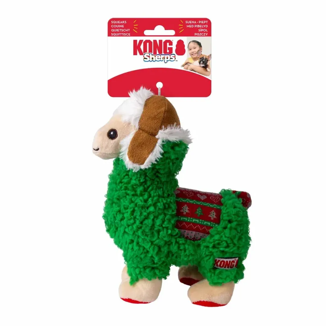 Sherps Llama (M) - blød plys-lama-legetøj til hunde med pivelyd og slidstærk konstruktion. Julelegetøj Til Dyr|Hundelegetøj Til Alle Hunde Leg Og Aktivering Året Rundt