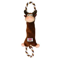 Outlet Tugger Knots Moose Brun L 48 cm - reb og bamse i et Hundelegetøj Til Alle Hunde Leg Og Aktivering Året Rundt|Legetøj Til Hvalpe - Sjov Leg, Aktivering Og Tryghed Fra Første Dag