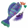Clearance Wrangler Angler Fish Mix Killingelegetøj - Sjov, Træning Og Aktivering For Killinger|Kattelegetøj