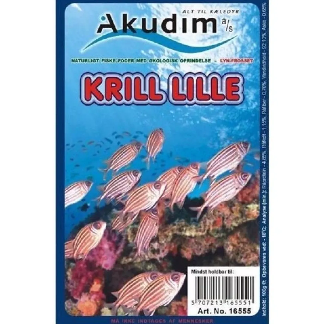 Clearance Krill Small 100 g Fiskefoder Til Ferskvandsfisk|Fiskefoder Til Saltvandsfisk