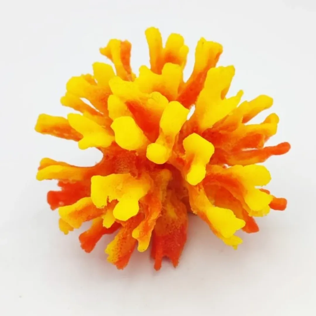 Online Kunstig koral Pavona cactus (Orange) 12x12x10 cm Dekoration Til Saltvand