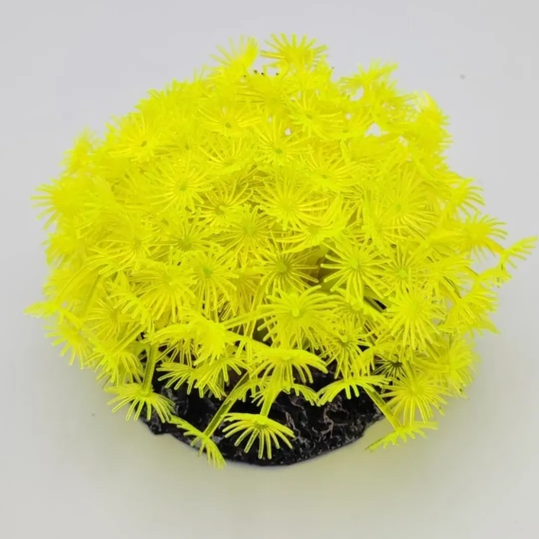 Best Kunstig koral Xenia (Yellow) Dekoration Til Saltvand