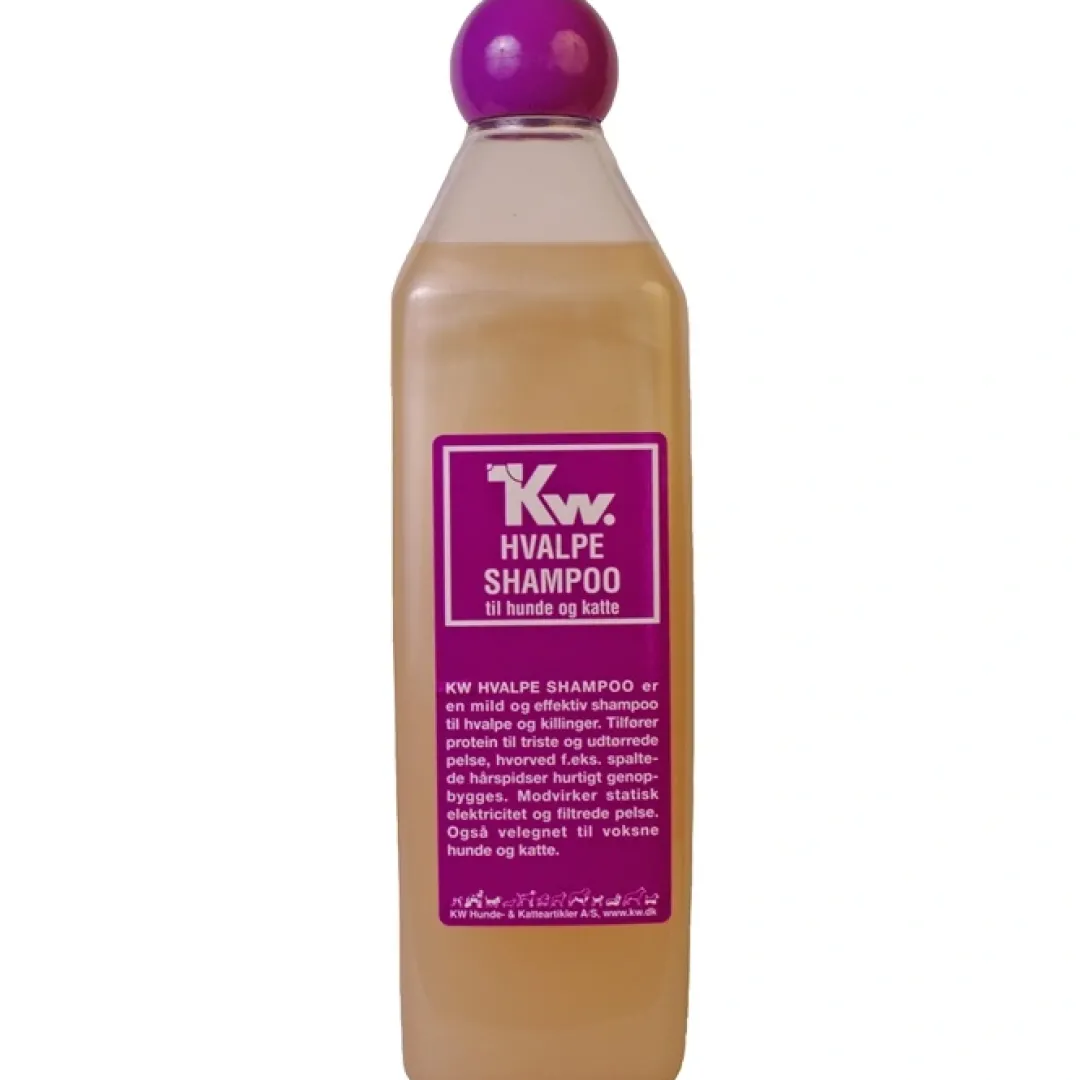 KW Hvalpe Shampoo 500 ml Plejemidler Til Hund Med Fokus På Sundhed Og Velvære|Pleje Af Hvalpe - Alt I Plejemidler Til Pels, Poter Og Hud