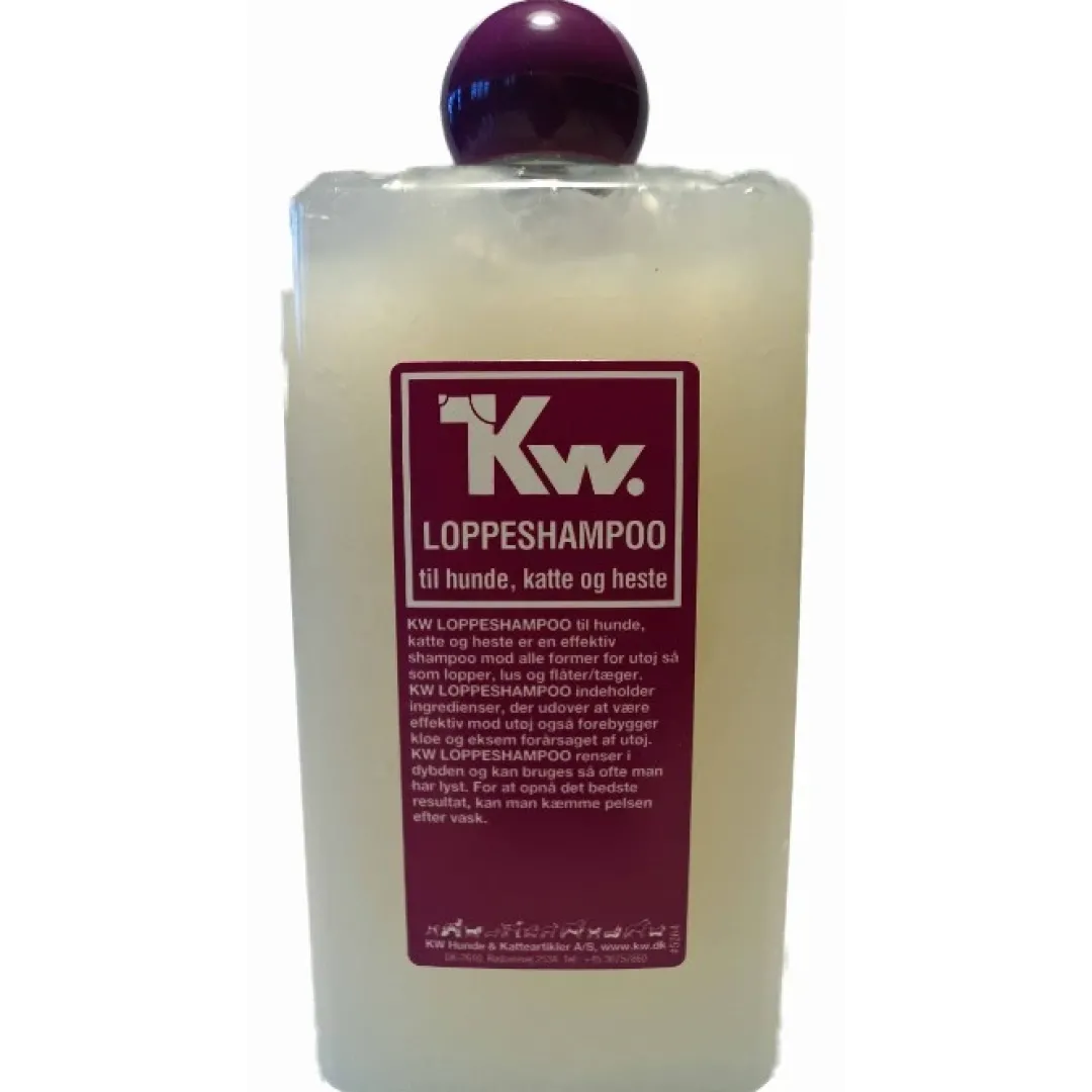 Clearance KW Loppeshampoo 500 ml Plejemidler Til Katte|Plejemidler Til Hund Med Fokus På Sundhed Og Velvære