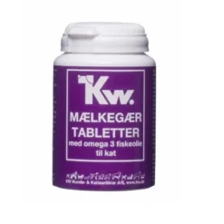 Best KW Mælkegærtabletter med Omega 3 fiskeolie til kat Kattefoder & Snacks