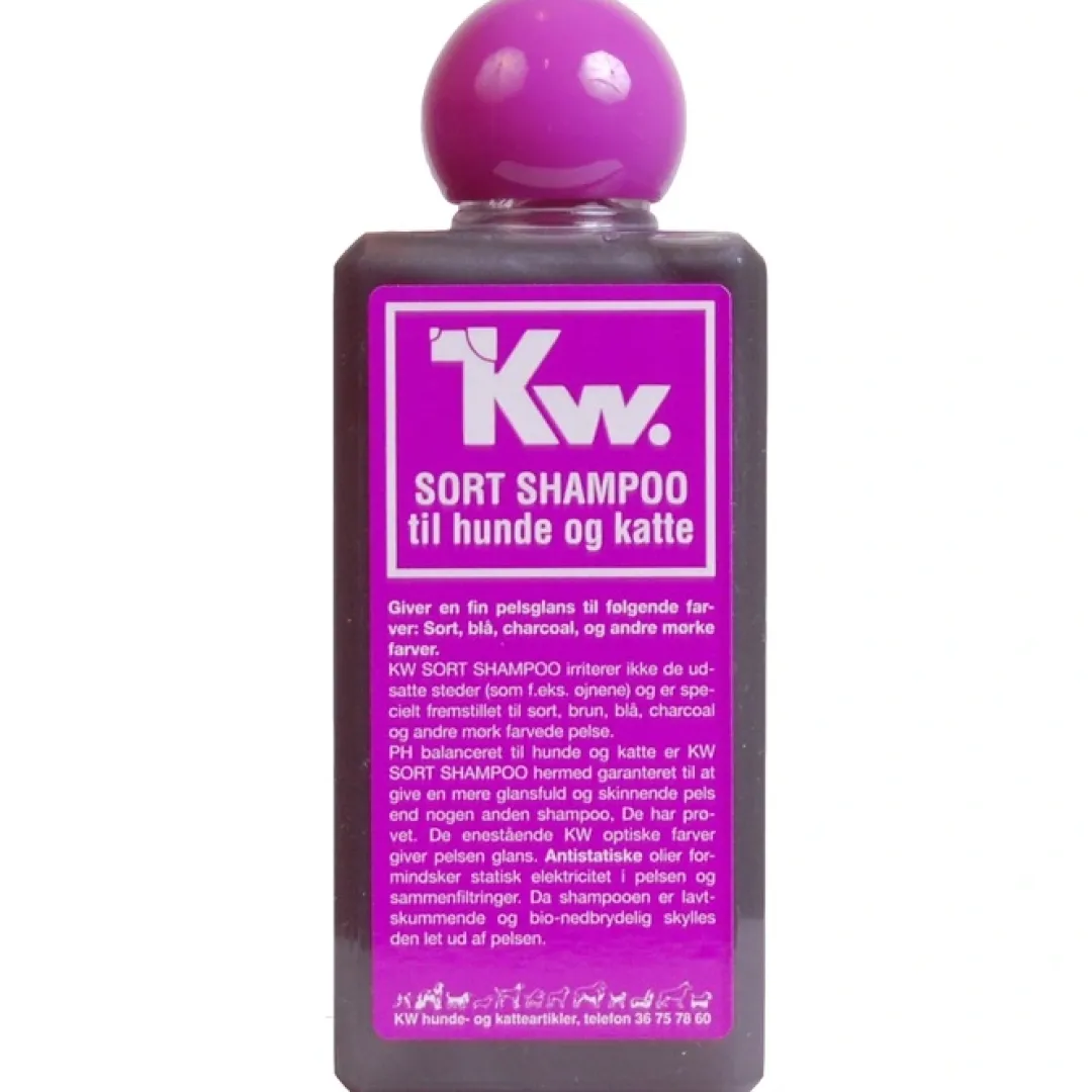 Best KW Sort Shampoo 200 ml Plejemidler Til Hund Med Fokus På Sundhed Og Velvære