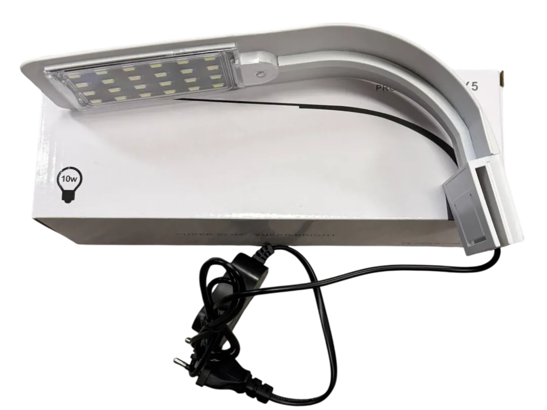 Clearance LED lampe 10 Watt X5 hvid - Superslim lys til nanoakvarier Akvarielamper