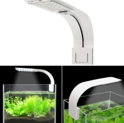 Clearance LED lampe 10 Watt X5 hvid - Superslim lys til nanoakvarier Akvarielamper