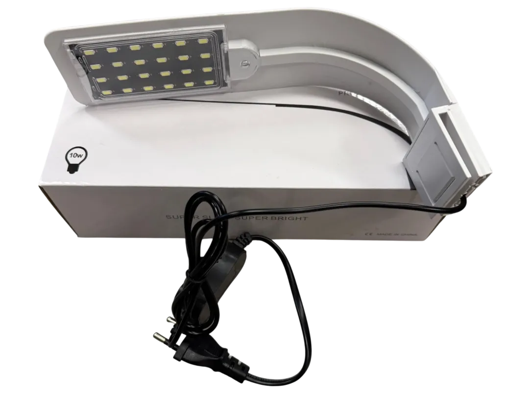 Clearance LED lampe 10 Watt X5 hvid - Superslim lys til nanoakvarier Akvarielamper