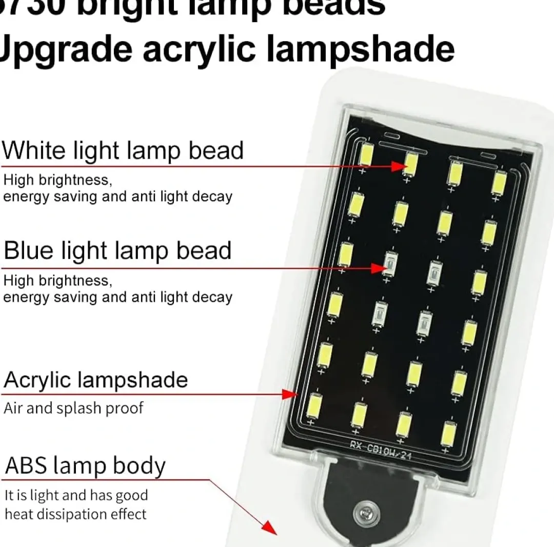 Clearance LED lampe 10 Watt X5 hvid - Superslim lys til nanoakvarier Akvarielamper