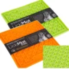 Outlet Slikkemåtte 28 x 28 cm Orange - aktiveringsmåtte til hunde Killingelegetøj - Sjov, Træning Og Aktivering For Killinger|Hundelegetøj Til Alle Hunde Leg Og Aktivering Året Rundt