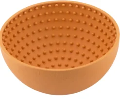 Best Wobble Orange Ø 18 x 8 cm - slikkeskål til hunde Hundelegetøj Til Alle Hunde Leg Og Aktivering Året Rundt|Legetøj Til Hvalpe - Sjov Leg, Aktivering Og Tryghed Fra Første Dag