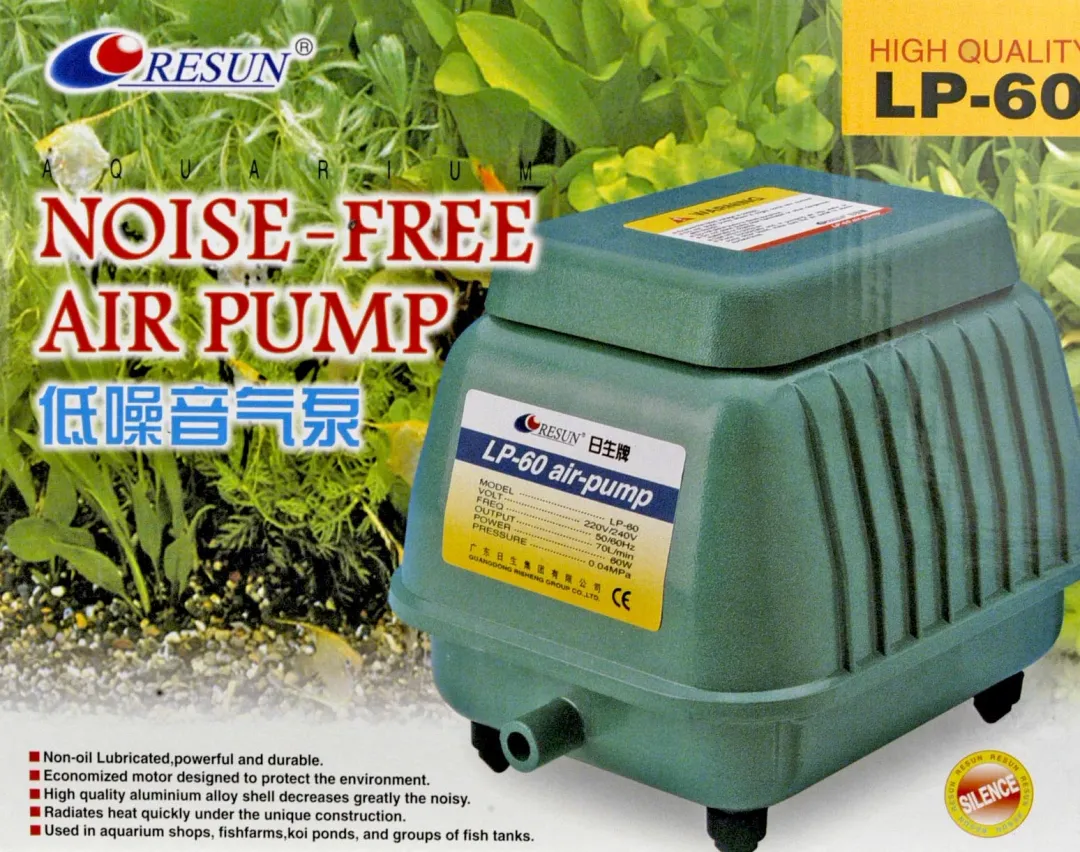 New LP60 Luftpumpe 4200 l/t Havedamspumper Og -Dyser|Akvariefilter Og Pumpe