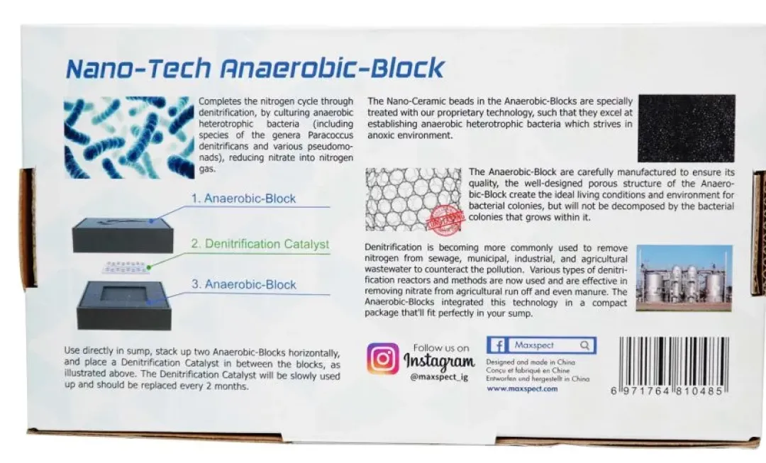 Sale Nano Tech Anaerob Block Nitrat fjerner Filtermaterialer Til Akvariepumper