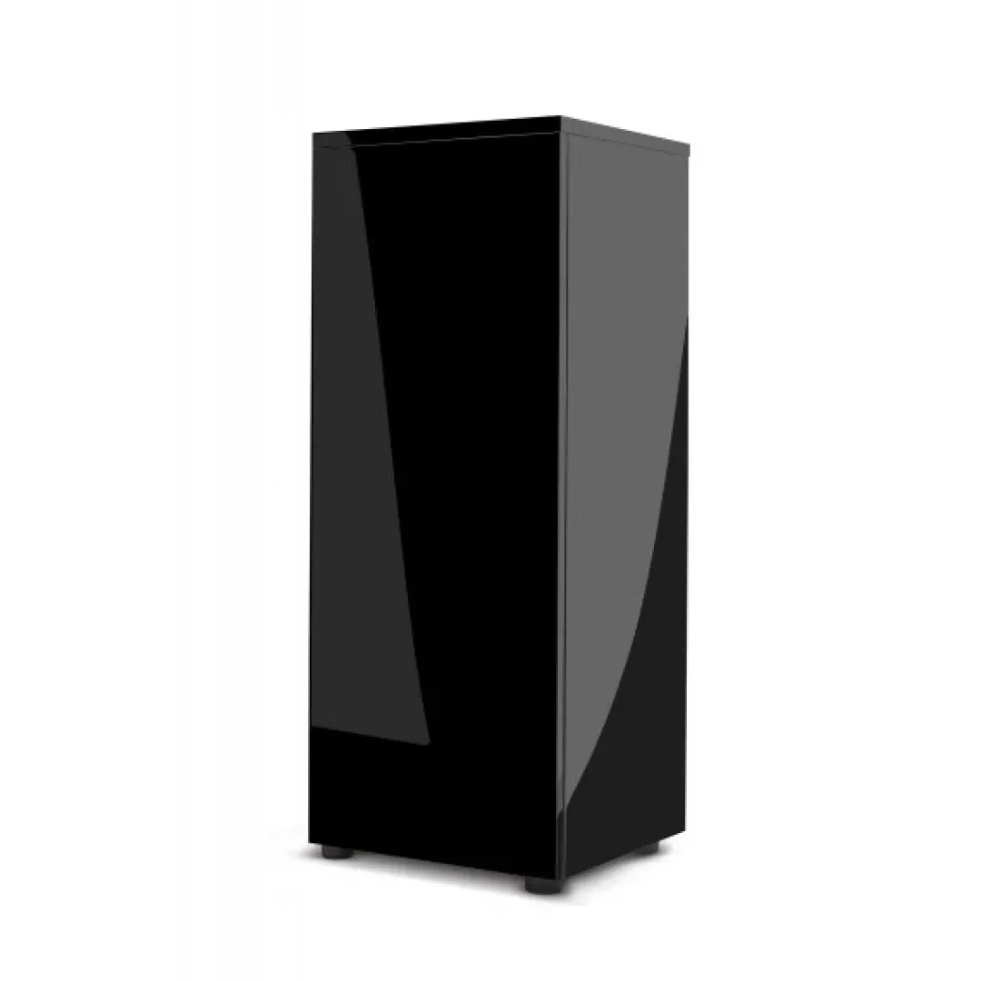 Møbelskab Kabinet Glossy Cube 50x50x90 Sort Akvarieborde Og Akvariereoler