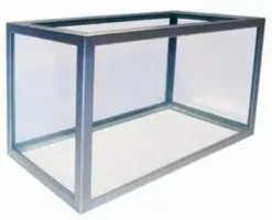 sølv aluminiums akvarie 900 liter. Akvarier
