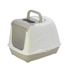 Best kattetoilet 50x39x37 cm i grå Kattetoiletter Og Kattegrus|Killingetoilet Og Grus Til Killinger - Nem Renlighed Fra Start
