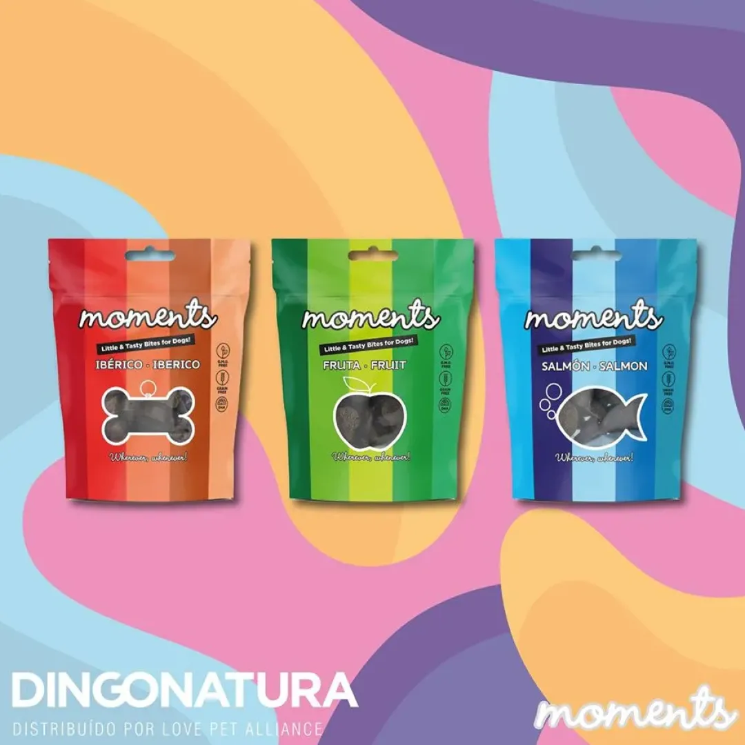 Clearance Moments hundesnack Kylling og Frugt 60 g - fuldfoder hundegodbidder Hundeguf Og Tyggeben Til Hunde