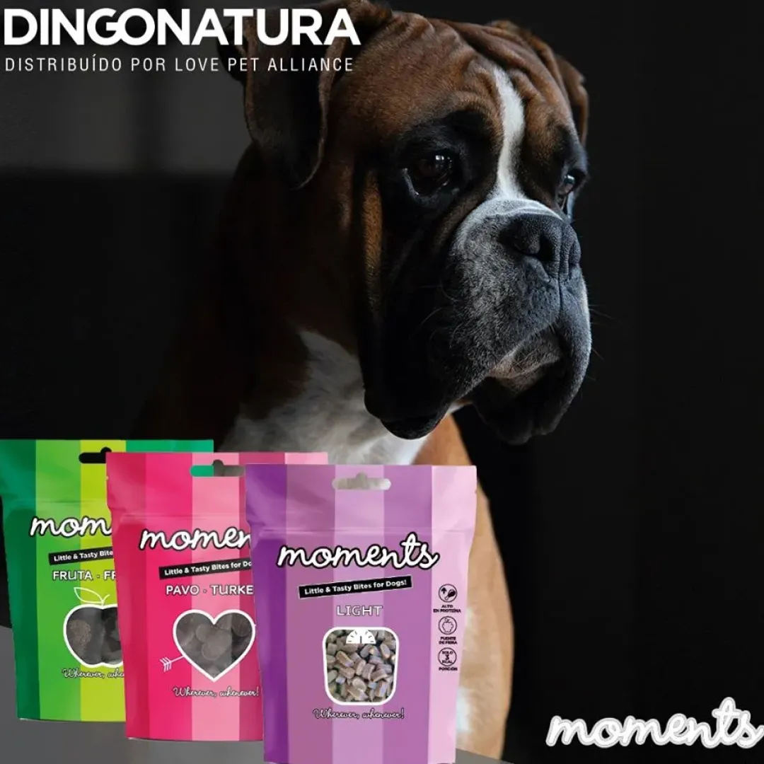 Clearance Moments hundesnack Kylling og Frugt 60 g - fuldfoder hundegodbidder Hundeguf Og Tyggeben Til Hunde