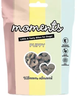 Sale Moments hundesnack Puppy 60 g - blød træning til hvalpe Snacks Til Hvalpe - Lækre Godbidder Til Træning Og Forkælelse|Hundeguf Og Tyggeben Til Hunde