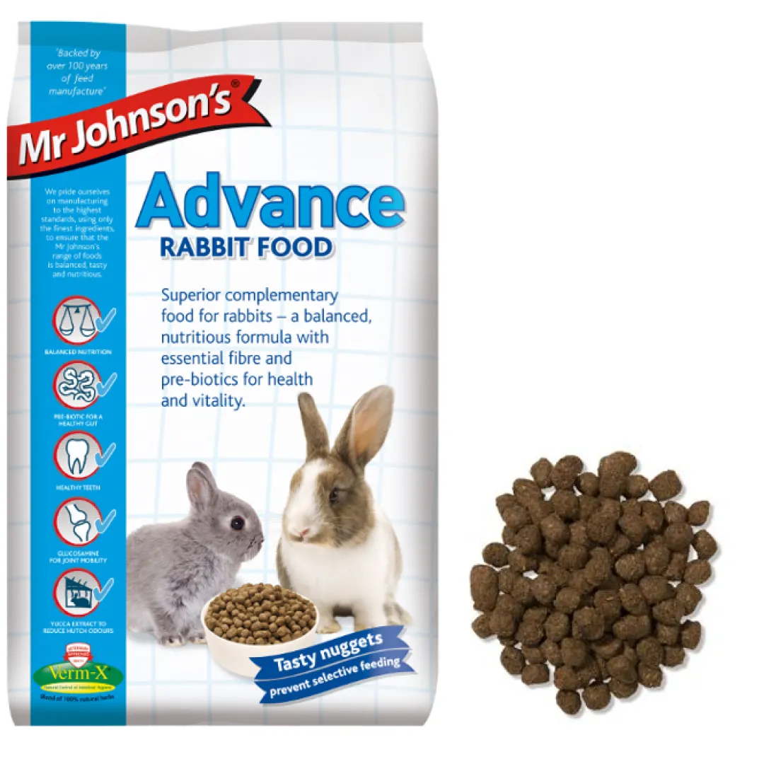 Hot Mr Johnson Kaninfoder Advance Rabbit 10 kg Foder & Snack Til Gnavere & Kanin