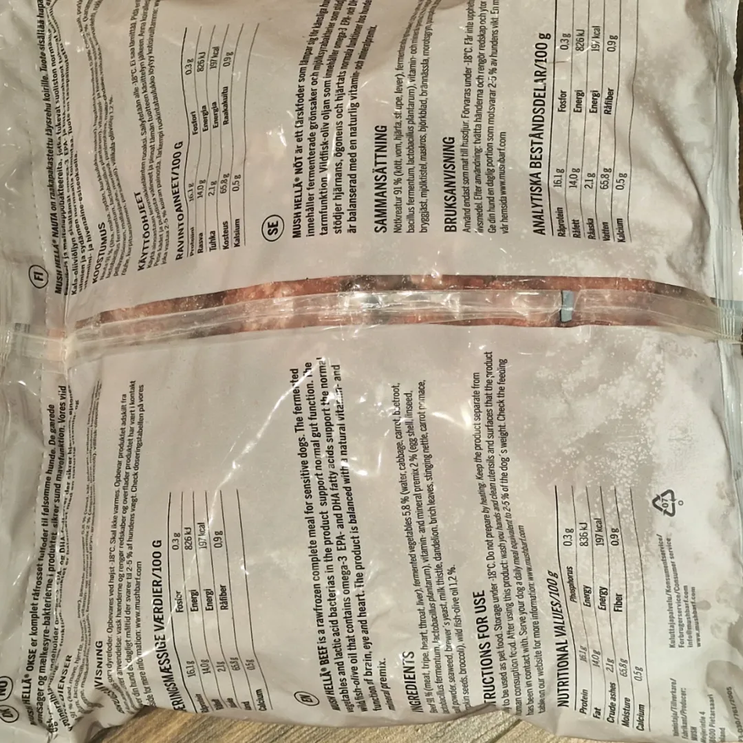 Discount HELLÄ Okse 3 kg - Naturligt råfoder til din hund Hundefoder
