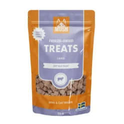 Best Treat Lam 55 g - naturlige frysetørrede hundesnacks Snacks Til Hvalpe - Lækre Godbidder Til Træning Og Forkælelse|Kattefoder & Snacks