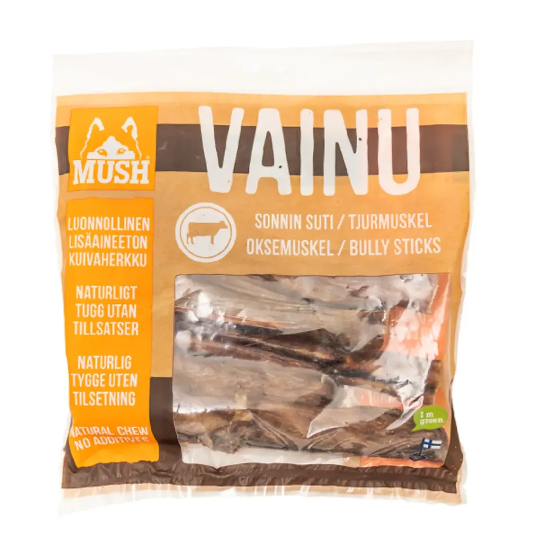 Discount VAINU Hundesnack Tyremuskel 250 g - naturlige tyggeben til hunde Hundeguf Og Tyggeben Til Hunde