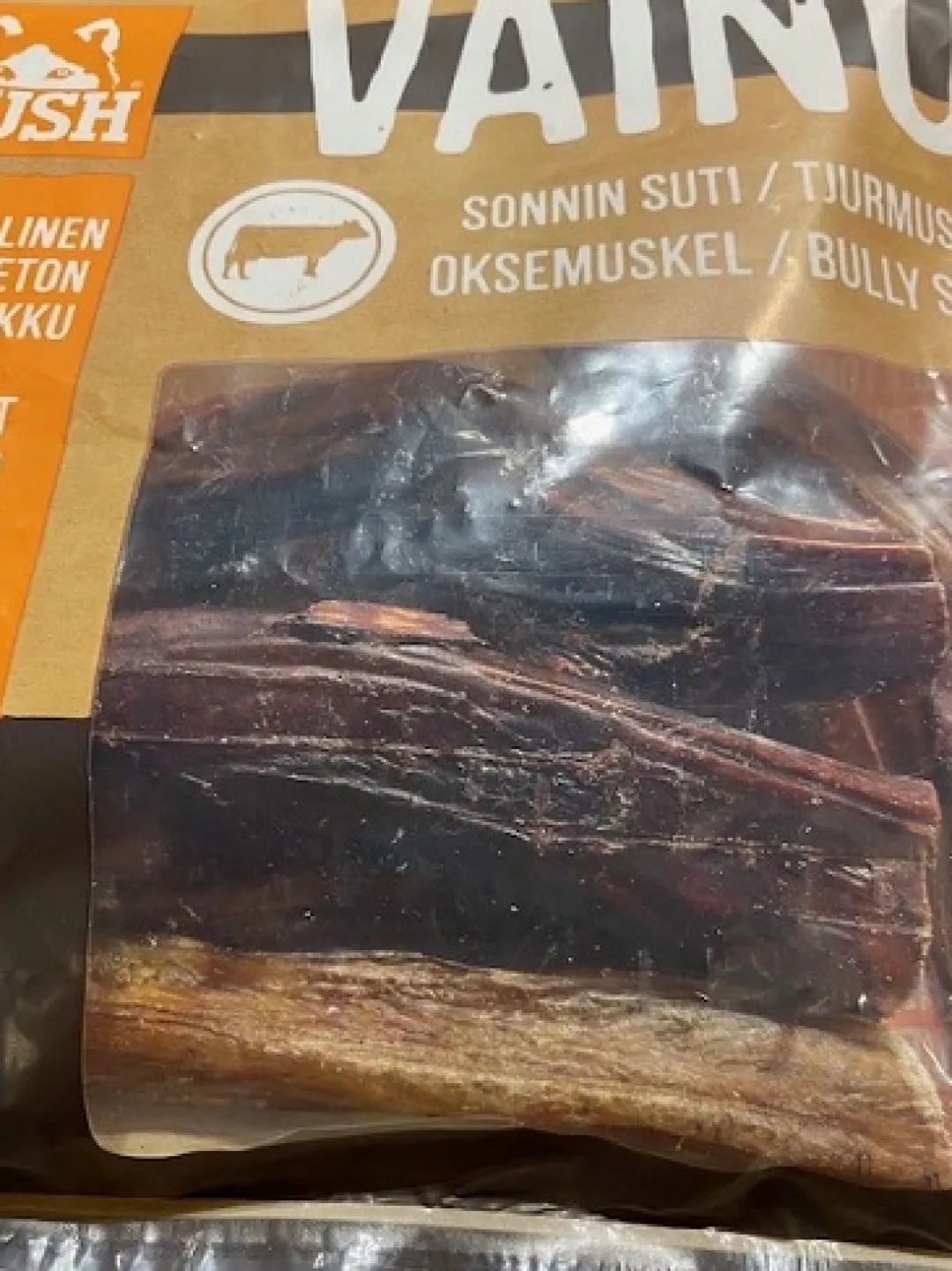 Discount VAINU Hundesnack Tyremuskel 250 g - naturlige tyggeben til hunde Hundeguf Og Tyggeben Til Hunde