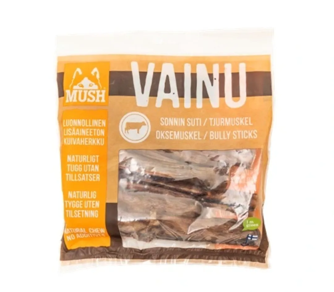 Discount VAINU Hundesnack Tyremuskel 250 g - naturlige tyggeben til hunde Hundeguf Og Tyggeben Til Hunde