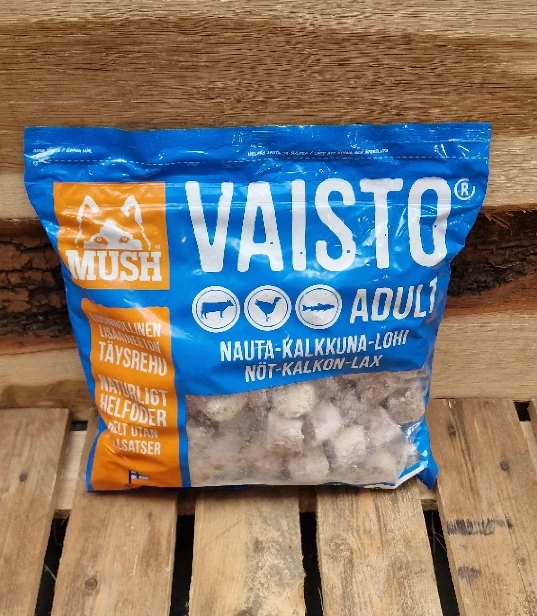 Online Vaisto Blå Okse Kalkun Laks - 3 kg råfoder til hund Hundefoder