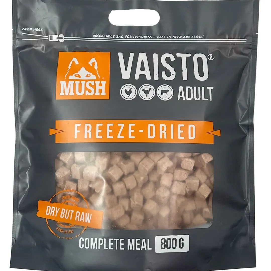 Best Vaisto Frysetørret Grå 800 g - Naturligt og Næringsrigt Hundefoder Hundefoder