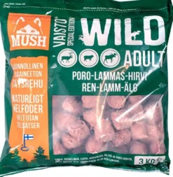 Outlet Vaisto Mørkegrøn Wild rensdyr lam elg til hund 3 kg Hundefoder