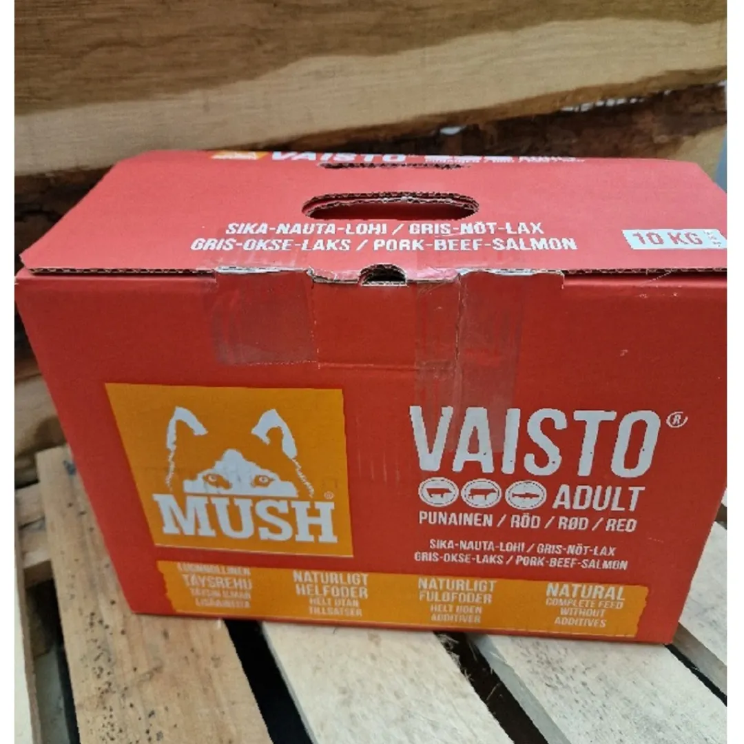 Sale Vaisto Rød Gris Okse Laks XL 10 kg - Naturligt BARF-foder til hunde Hundefoder
