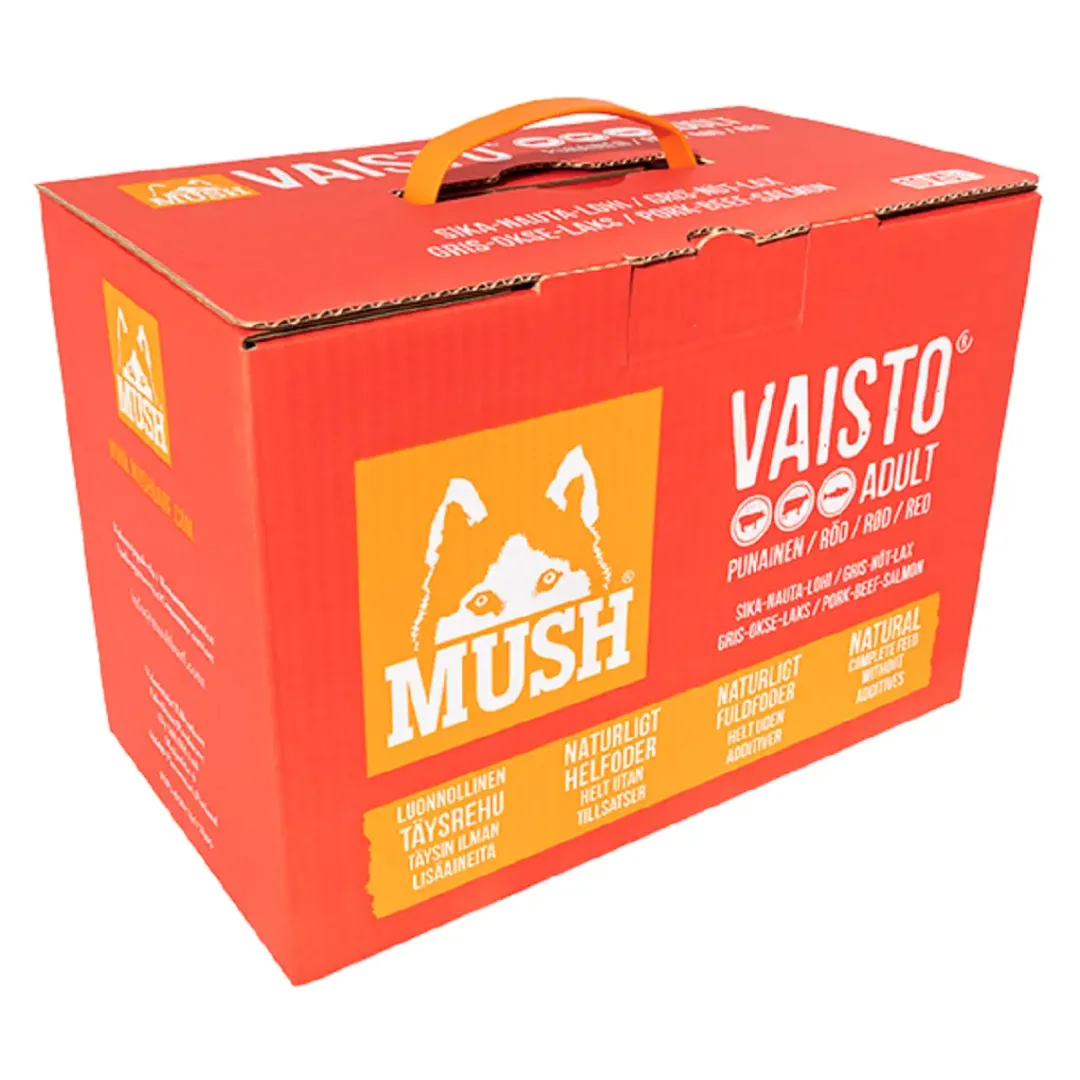 Sale Vaisto Rød Gris Okse Laks XL 10 kg - Naturligt BARF-foder til hunde Hundefoder