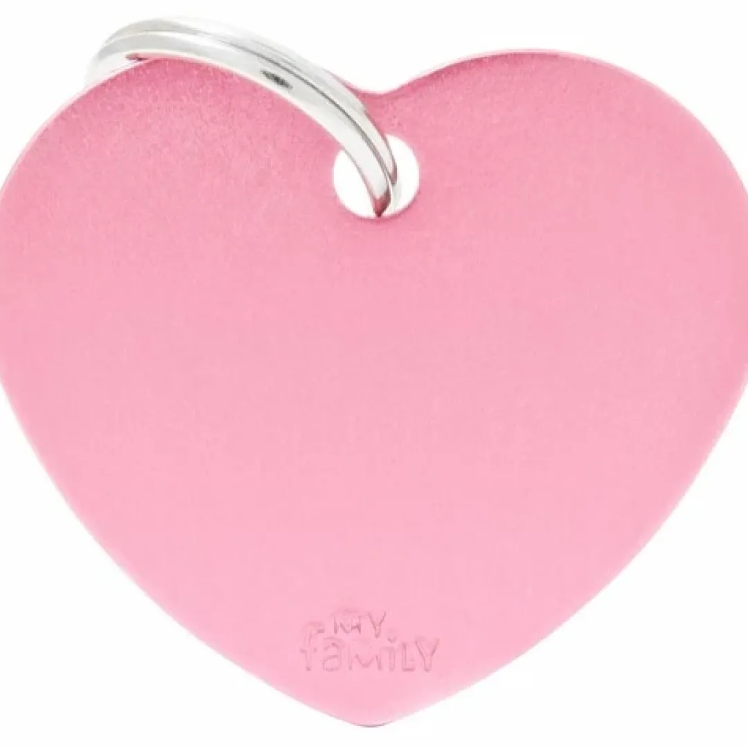 Best Basic Hjerte pink stor Hundetegn Til Hvalpe - Sikkerhed Og Tryghed Hvis Hvalpen Løber Væk|Hundetegn Og Smykker Med Stil Og Sikkerhed