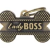 Outlet Ben Large Lady Boss Guld Hundetegn Til Hvalpe - Sikkerhed Og Tryghed Hvis Hvalpen Løber Væk|Hundetegn Og Smykker Med Stil Og Sikkerhed