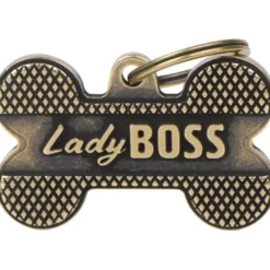 New Ben XL Lady Boss Guld Hundetegn Til Hvalpe - Sikkerhed Og Tryghed Hvis Hvalpen Løber Væk|Hundetegn Og Smykker Med Stil Og Sikkerhed