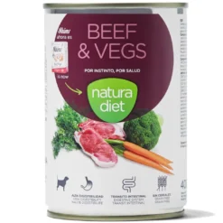 New Natura Diet Adult Hund Bøf Vådfoder 400 g - naturligt hundefoder Hundefoder